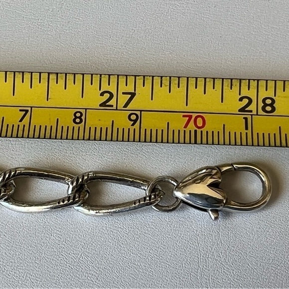 BRIGHTON Pebble Cascade Layered Multi Strand Silver Necklace - Picture 4 of 13